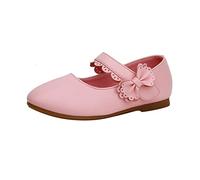 Chaussures en cuir pour fille - Chaussures de danse - Chaussures de performance - Chaussures de loisirs pour femme, Rose, 31 EU