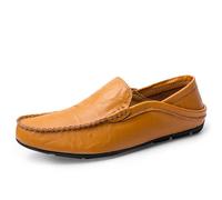 Chaussures en Cuir pour Homme Chaussure décontractées avec Dessus en Cuir Mocassins en Mousse à mémoire de Forme Mocassins légers et aérés Chaussures d'extérieur avec Amortissement Semelle en