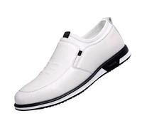 Chaussures en cuir pour homme - Chaussures de loisirs - Baskets en cuir sans lacets - Chaussures Oxford antidérapantes - Chaussures de mariage classiques - Pour tous les jours - Chaussures bateau