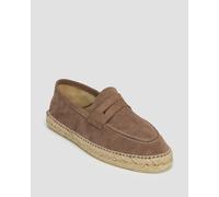 Chaussures En Daim Pour Hommes Manebi Hamptons Loafers Espadrilles M29l0-moka