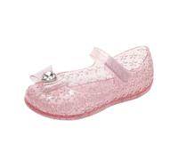 Chaussures en gelée pour filles, sandales d'anniversaire pour filles, sandales scintillantes, costumes de cosplay, sandales en néoprène pour enfants, Rose, 24 EU