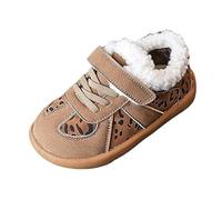 Chaussures en maille pour enfants - Imperméables - Gardent au chaud - Chaussures confortables - Œil de trésor, marron, 25 EU