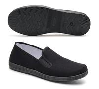 Chaussures en Tissu pour Arts Martiaux, Chaussures Traditionnelles Chinoises de Tai Chi et de Kung Fu, Chaussures en Toile pour Hommes et Femmes Black EU Size 39