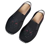Chaussures en Toile Femme - Chaussures Traditionnelles Chaussons Kung Fu Tai Chi Unisexe Pantoufles De Sport Sneakers Classiques Chaussons Souple Plates Basquettes