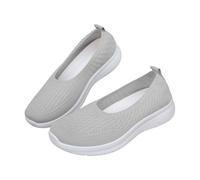 Chaussures en tricot pour femme - Mocassins à enfiler - Chaussures de loisirs - Chaussures de marche - Chaussures basses orthopédiques - Chaussures de santé - Chaussures à plateforme - Respirantes