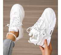 Chaussures épaisses de style Hong Kong pour femmes, dernière mode de rue, automne et printemps, polyvalentes, chaussures de sport décontractées à semelle épaisse, baskets pour femmes CN35,CN36,CN37,CN
