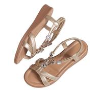 Chaussures Ete Femme Chaussure Confortable Sandales de grande taille 2024 sandales de plage décontractées à talons inclinés d'été Chaussure Montante Femme Mule Confortable (White 39)