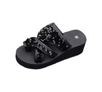 Chaussures Ete Femme Sandale Compensee Femme Women'S Beach Slope Heel Slippers Hollow Casual Slippers Slope Bottom Shoes Sandals Chaussures Confort Sandals Reflexologie (Black 41)