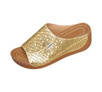 Chaussures Ete Femme Sandales Plates Pour Femme Sandales Femmes Mules En Cuir Mode Bout Ouvert Compensées Plateforme Pantoufles Premium Confortable De Plage Chaussons Orthopédiques De Sport D'été 2025