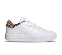 Chaussures Femme Adidas Court Platform W - Blanc - Synthétique - Lacets 38