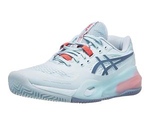 Chaussures Femme Asics Gel Resolution X Sky/Grey Blue - TERRE BATTUE
