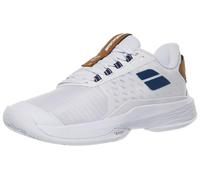 Chaussures Femme Babolat Jet Tere 2 Wimbledon Blanc/Bleu marine - TOUTES SURFACES