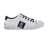 Chaussures Femme BIG STAR JJ274350 Blanc - Dessus Synthétique - Talon Plat - Lacets 36