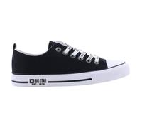 Chaussures Femme BIG STAR KK274102 Noir - Dessus Synthétique - Talon Plat - Lacets 36
