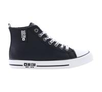 Chaussures Femme BIG STAR KK274598 Noir - Dessus Synthétique - Talon Plat - Lacets 37