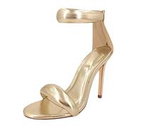Chaussures Femme Bottes d'hiver Femmes Sandales Été Motif Couleur Unie Simple Talon Fin Talon Haut Mode Bout Ouvert Taille Confortable Polyvalentes Chaussures à Fermeture Éclair Chaussures d'extérieur