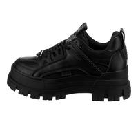 Buffalo Chaussures plates ASPHA HYB – Nappa végan/mesh – Noir imitation cuir 37 EU