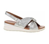 Chaussures Femme Caprice 992830020248 Argent - Lacets - Talon Plat 2cm - Tige Basse Synthétique Blanc 38