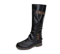 Chaussures Femme Confort Chic Bottines Santiags Medieval Bottine Hiver Vintage Chaussure Talon Western Santiag Cowgirl Moto Boots Bottes Classique Equitation Cuissarde Disco