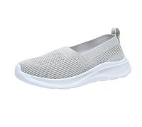 Chaussures Femme Confort Chic Chaussures de Course pour Femmes de Sport Décontractées en Respirante Et Confortable pour Femmes,Grande Taille,À Enfiler,Semelle Souple en Tissu Volant,Nouvelle Femme