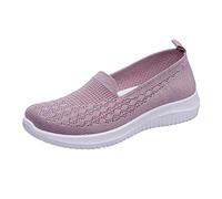 Chaussures Femme Confort Chic de Sports Outdoor Chaussures pour Femmes Mesh Chaussettes Casual One Foot Wear pour Femmes Basket Femme Outdoor Gym (Pink,39)