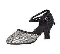 Chaussures Femme Ete Chausson De Danse Chaussure Latine Chaussons Chic Et Confortable a Talon Sandale Plates Pour Femmes Sandales Heels Dance Shoes Pedille Moderne Jazz Salon Vintage Année 50 Été