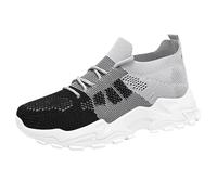 Chaussures Femme ete Chic, Chaussures Femme Compensées sans Lacets Antidérapantes avec Maille pour Femmes, Basket de Marche À Plateforme Orthopédique Légères et Confortables Fitness Gym Outdoor