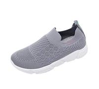Chaussures Femme Ete Confortable Pas Cher Soldes Baskets Basses Plate Running Jogging Sport Respirant LéGer Slip-on Mesh Chaussette Fille Sneakers Outdoors