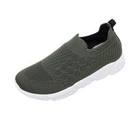Chaussures Femme Ete Confortable Pas Cher Soldes Baskets Basses Plate Running Jogging Sport Respirant LéGer Slip-on Mesh Chaussette Fille Sneakers Outdoors