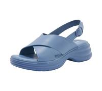 Chaussures Femme Ete Confortable Sandales Compensées Femme Avec Bande Croisée Pantoufles D'été Anatomiques Confortables Fabriqué En Italie Sandales D'été Avec Talon Compensé Tong Été