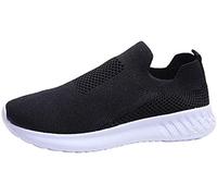 Chaussures Femme Ete Pas Cher Soldes Baskets Basses Running Jogging Sport Confortable Respirant Mesh Chaussette Fille Tennis Sneakers