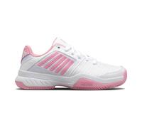 Chaussures Femme K-swiss Court Express Hb 96750959 Blanches Et Roses 36