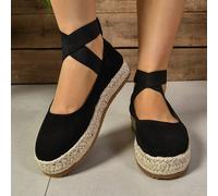 Chaussures femme mode décontractée pour toutes les saisons, nouvelles chaussures plates à semelle compensée tressée en corde, plateformes hautes imperméables, Baskets de loisirs, noir, rose, beige, ma