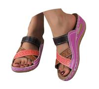 Chaussures Femme Motif Léopard Sandales Femmes Europe Et Les États Avec La Couleur D'orthographe Un Mot Femmes Sandales Femmes Noir Chaussures, lilas, 39 EU