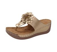 Chaussures Femme Orthopédique Sandales À Talon Pour Femme Grande Taille Boucle Tendance Élégantes Été Printemps Respirantes Confortables Fleur Western Summer Chaussures Décontractées Claquettes