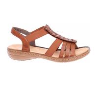 Chaussures Femme RIEKER 6080924 en Cuir Marron à Lacets - Talon Plat 2cm 38