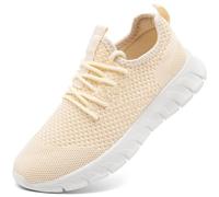 Chaussures femme Sneakers Chaussures de sport Chaussures de gymnastique Chaussures de course Chaussures de tennis lechit Chaussures de fitness Slip on Chaussures de marche, D beige., 40 EU