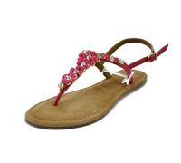 Chaussures Femme - TAMARIS - Cuir Fuchsia - Bijou - Talon Plat 36