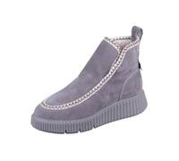 Chaussures Femme TAMARIS - Modèle Grey Leder Gris - Talon Plat - Fermeture Lacets 40