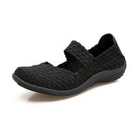 Chaussures Femmes à la Main élastique tissé Slip sur Les Chaussures de Marche Respirant Léger de la Chaussures de Sport