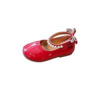 Chaussures Fille- Chaussures Ete Filles éLégantes Ornées d'un NœUd Classique Et d'une Perle Parfaites pour Une Tenue Habillée Au Quotidien Plates Et Stylées Base