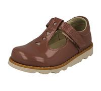 Chaussures Fille Clarks Crown Teen T T-Bar Détail Cœur