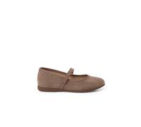 Chaussures fille en serratex avec à scratch taupe 23