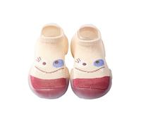 Chaussures Fille Princesse Spring and Autumn Cotton Thin Baby Socks Shoes Baby Walking Shoes Indoor Floor Before Shoes Baskets Tendance (Khaki, 6-12 Months)