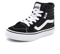 Vans Mixte enfant Filmore Hi Suede/Canvas Basket, Toile en Daim Noir et Blanc, 38 EU