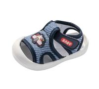 Chaussures Garçons Et Filles Plates pour bébé d'eau Creuse Boucle De Crochet Semelle en Caoutchouc antidérapante Cuir Souple Enfant Pas