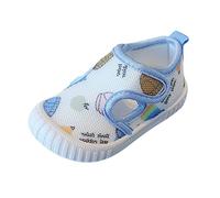 Chaussures Garçons Et Filles pour Tout-Petits Chaussons Cuir Doux Respirante Confortable Toile première Sandales Fond Plat Baskets bébé