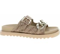 GUESS Femme FATEMA2 Sandals, Beige/Brun, 41 EU