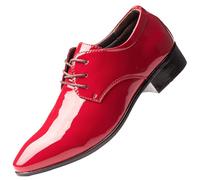 Chaussures habillées classiques à lacets pour homme - Style britannique - Derbys - Bout pointu - En cuir - Talon bloc - Antidérapantes - Chaussures basses décontractées pour événements d'affaires