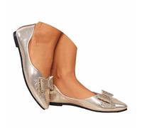 Chaussures habillées décontractées à bout pointu ornées d'un nœud, petit talon confortable et semelle souple antidérapante pour femmes, faciles à enfiler, idéales pour le bureau ou les sorties (Rose